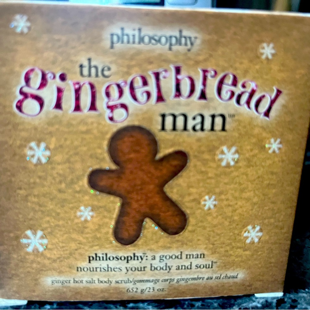 Philosophy 28 ounce body scrub gingerbread, sent brand new 4 available
